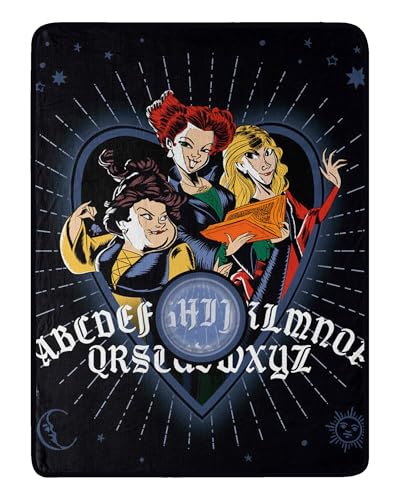 "Northwest Disney's Hocus Pocus Micro Raschel Throw Blanket, 46"" x 60"", I Heart Hocus"
