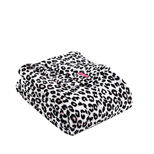 Betsey Johnson - Fleece Collection - Blanket - Ultra Soft & Cozy Plush Fleece, Lightweight & Warm, Perfect for Bed or Couch, King, Leopard