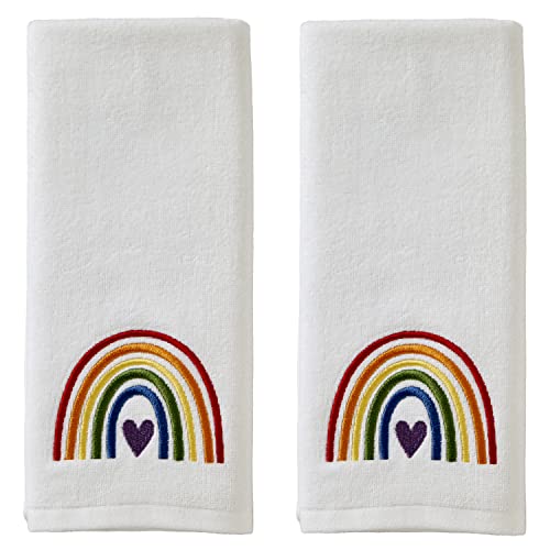 "SKL Home Hand Towel Set, Cotton, Pride Rainbow, 25"" x 16"""