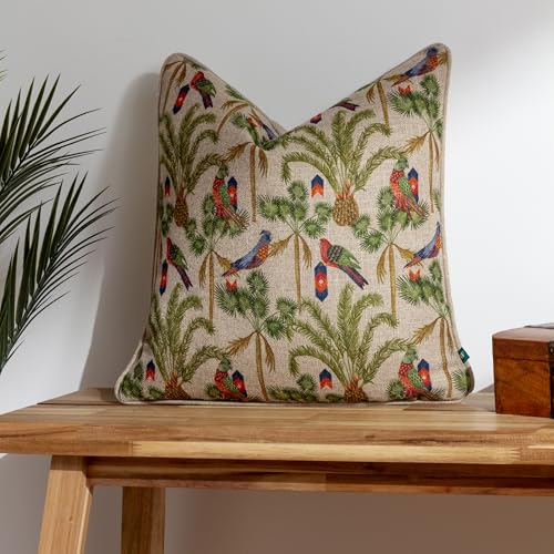 furn. Wylder Akamba Palm Trees Tropical Feather Rich Filled Cushion