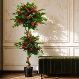 150cm Pink Japanese Artificial Silk Bougainvillea Tree