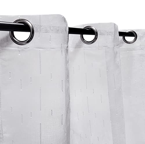 Atout Ciel Asset Sky Curtains, Ready To Hang Curtain – Polyester 240 x 140 cm White