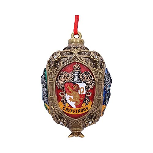Nemesis Now Harry Potter Four House Hanging Ornament, 9.5cm, Festive Hanging Ornament, Gryffindor, Hufflepuff, Slytherin, Ravenclaw