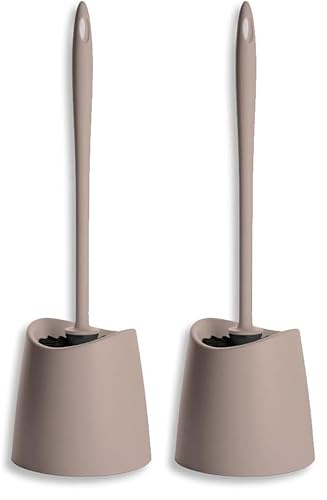 TATAY Toilet Brush WC-Standard, Polypropylene, Taupe, One Size (Pack of 2)
