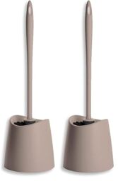 TATAY Toilet Brush WC-Standard, Polypropylene, Taupe, One Size (Pack of 2)
