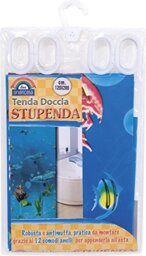 OEM SYSTEMS Plastic Shower Curtain Great I^Size 120x200cm Ten01675a, Blue, Single