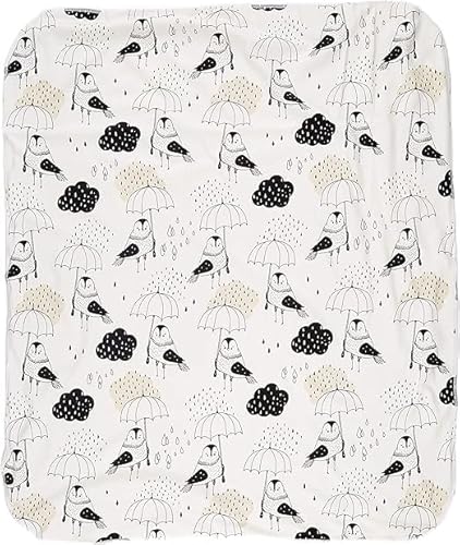 IGI Natur Babybekleidung Organic Crawling Blanket 85 x 100 cm GOTS Certified Rain Birds