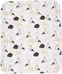 IGI Natur Babybekleidung Organic Crawling Blanket 85 x 100 cm GOTS Certified Rain Birds