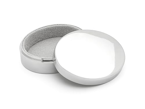 Zilverstad Tooth Box Oval 54 x 44 x 18 mm Silver