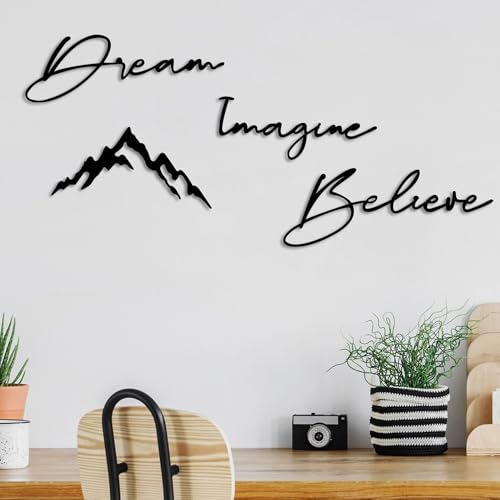Stylish Black Decorative Metal Wall Accessory Set (4 Pieces), 100% Metal, 1.5 mm Thick, Perfect for Home Decor and Modern Interiors, Unique Design