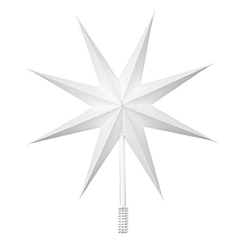 Broste Copenhagen Top Star 70080394 Christmas Tree Topper Paper in White 30 cm
