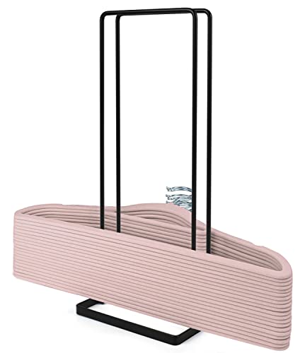 YGKATING Hanger Storage Stacker Stand, Holds Up 110 Wire Clothes Hangers for Laundry Room Closet Space Saving, Portable Sturdy Organizer Rack Holder Adult and Child Hangers, Keep Tidy (1)