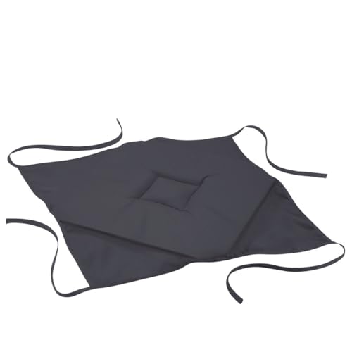 Douceur d 'Intérieur Essentiel Polyester Seat Cushion with 4 Flaps 36 x 36 cm Béton