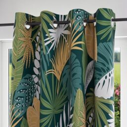 Soleil d'ocre, Eyelet Curtain 135 x 250 cm Pure Cotton Tanzania