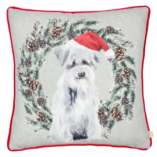 furn. Evans Dog Wreath Cushion Cover (Multicolour - 43x43cm)