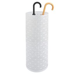 ASelected Umbrella Stand, 42x15x15cm Metal Umbrella Holder, White Walking Stick Stand Free Standing Umbrella Stand Indoor for Hallway, Porch