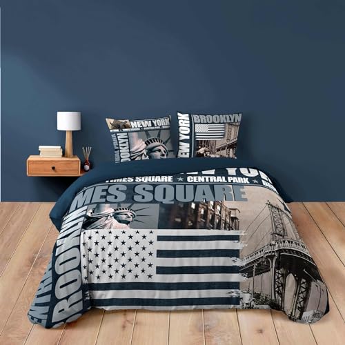 Douceur d'Intérieur, 3-Piece Bedding Set (240 x 220 cm) Brooklyn, 100% Cotton