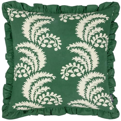 Paoletti Montrose Cushion Cover,Bottle Green,50 x 50cm