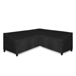 "Easy-Going Patio V-Shaped Sectional Sofa Cover, Heavy Duty Outdoor Sectional Cover, Waterproof Furniture Cover with Air Vent 85"" L (on Each Side) x 33.5"" D x 31"" H, Black"