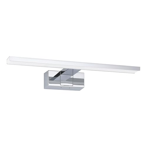 Eglo LED Mirror Light Conettilla, Bathroom lamp, Aluminium in Chrome and White Plastic, Warm to Cool White, IP44, 40 cm Long