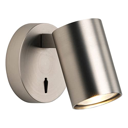 Astro Ascoli Single Switched Indoor Reading Light (Matt Nickel), GU10 LED Lamp, Designed in Britain - 1286011 - 3 Years Guarantee