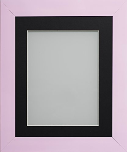 Frame Company Candy Range Peony Picture Photo Frames with Black Mount, 10x10 for 5x5 *Choice of Sizes and Colours* Fitted with Real Glass