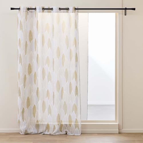 Douceur d'Intérieur, Kim, Sandblasted Printed Eyelet Curtain 140 x 280 cm