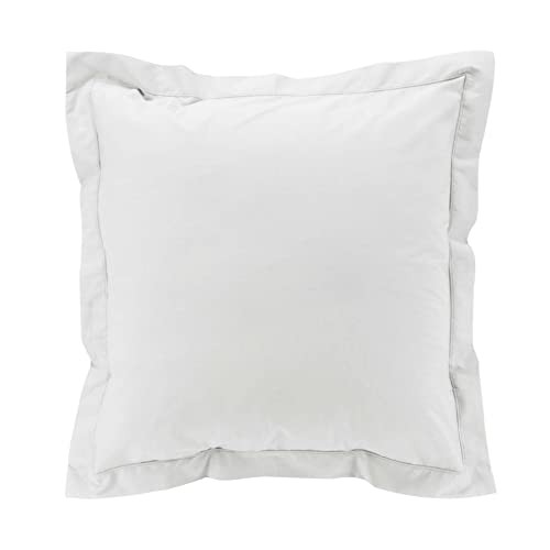 douceur d'intérieur, Percale Cotton Pillowcase 63 x 63 cm White