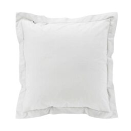 douceur d'intérieur, Percale Cotton Pillowcase 63 x 63 cm White