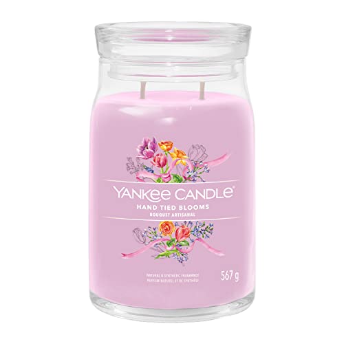 Yankee Candle Signature Scented Candle - Hand Tied Blooms Large Jar Candle with Double Wicks - Soy Wax Blend Long Burning Candle - Perfect Gifts for Women