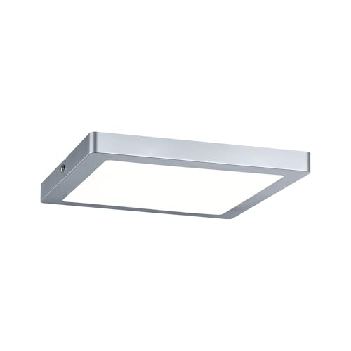 Paulmann 70935 Atria LED Panel Rectangular incl. 1x16-watt Ceiling lamp Chrome matt Ceiling luminaire Plastic Living Room lamp 4000 K