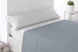 Miracle Home Soft Fitted Sheet 150cm 50% Polyester Grey