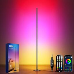 LED Floor Lamp, RGB Corner Lamp with 16 Million DIY Colors for Living Room