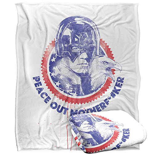 PEACEMAKER Blanket, 152 x 127 cm Peace Out Mother Fer Stamp Silky Touch Super Soft Throw Blanket