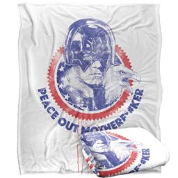 PEACEMAKER Blanket, 152 x 127 cm Peace Out Mother Fer Stamp Silky Touch Super Soft Throw Blanket
