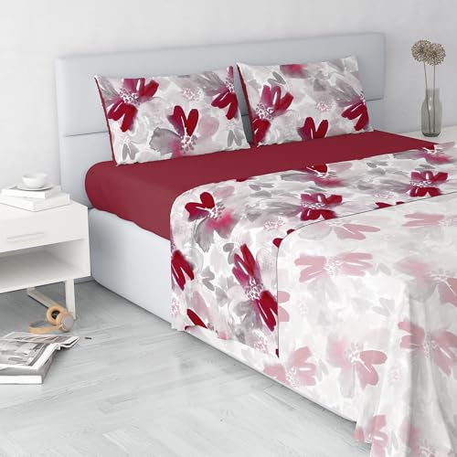 Fashion Microfibre Bed Linen Set, Made in Italy, Passion, Double