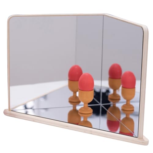 tickit Wooden 4-Way Mirror, Funhouse Reflection Toy
