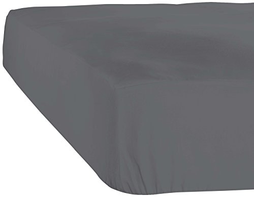 De Witte Lietaer Case Fitted Sheet, Jersey, Cotton, Obstacle Course, Grey, 80 x 200 x 30 cm