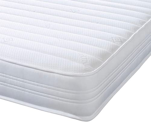 eXtreme comfort ltd White Sirocco Hybrid Single Mattress (90 x 190cm), 18cm Deep with Memory Foam & Open Coil Spring. Soft Comfort Feel. UK Made, Rolled & Boxed