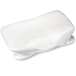 Thickened Satin Pillowcase for Zelimun Cervical Pillow, Smooth & Soft Pillowcase, Contour Pillow Cover with Zipper (White)