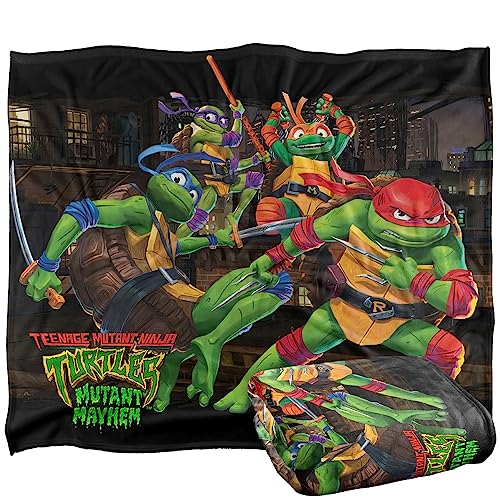 Teenage Mutant Ninja Turtles: Mutant Mayhem Nightly Rooftop Escapade Silky Touch Super Soft Throw Blanket 152 X 127 Cm