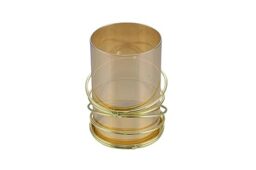 Nataluna Gold Candle Holder 13 x 18.5 cm, Shown