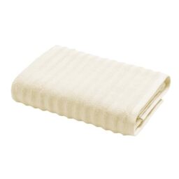 Douceur d'Intérieur, Shower Towel (70 x 130 cm) Maya Ivory, Terry Towelling 100% Cotton