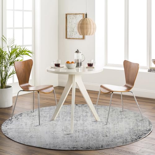 Livabliss Utrecht Abstract Rug - Area Rugs Living Room 200 cm, Dining Room, Lounge, Kitchen, Bedroom - Modern Marble Large Rug, Soft Luxurious Easy Care Medium Pile, Ivory and Grey
