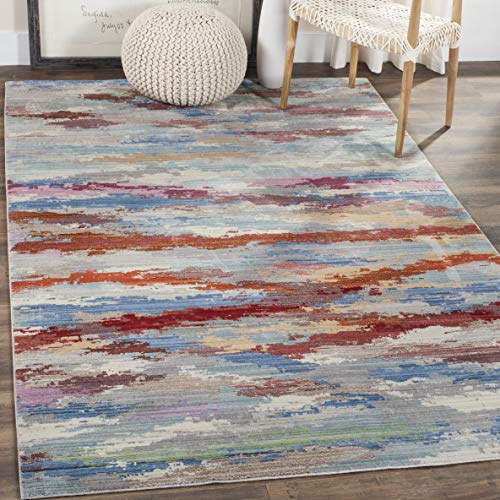 Safavieh Craft Art-Inspired Indoor Woven Rectangle Area Rug, Valencia Collection, VAL219, in Multi, 122 X 183 cm for Living Room, Bedroom or Any Indoor Space