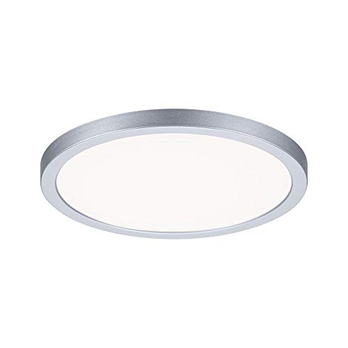 Paulmann 93038 Areo VariFit LED Panel recessed luminaire IP44 Neutral White 175mm Round incl. 1x13W Chrome matt Ceiling lamp Plastic 4000K