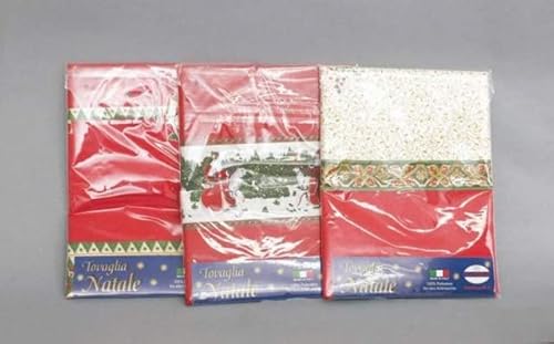 euronatale AC-19613 Christmas Tablecloth for 12 People, As Per Picture, One Size