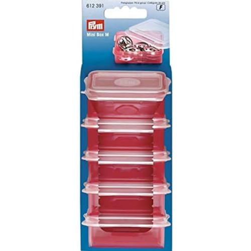 Prym Mini Box, Red, Transparent, L 66 x B 59 x H 24 mm