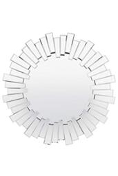 Small Black Vintage Wood Mirror