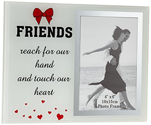 Eurofirany Picture Frame Glass with Friends Print 23 x 18 cm Beige 23 x 18 x 2 cm